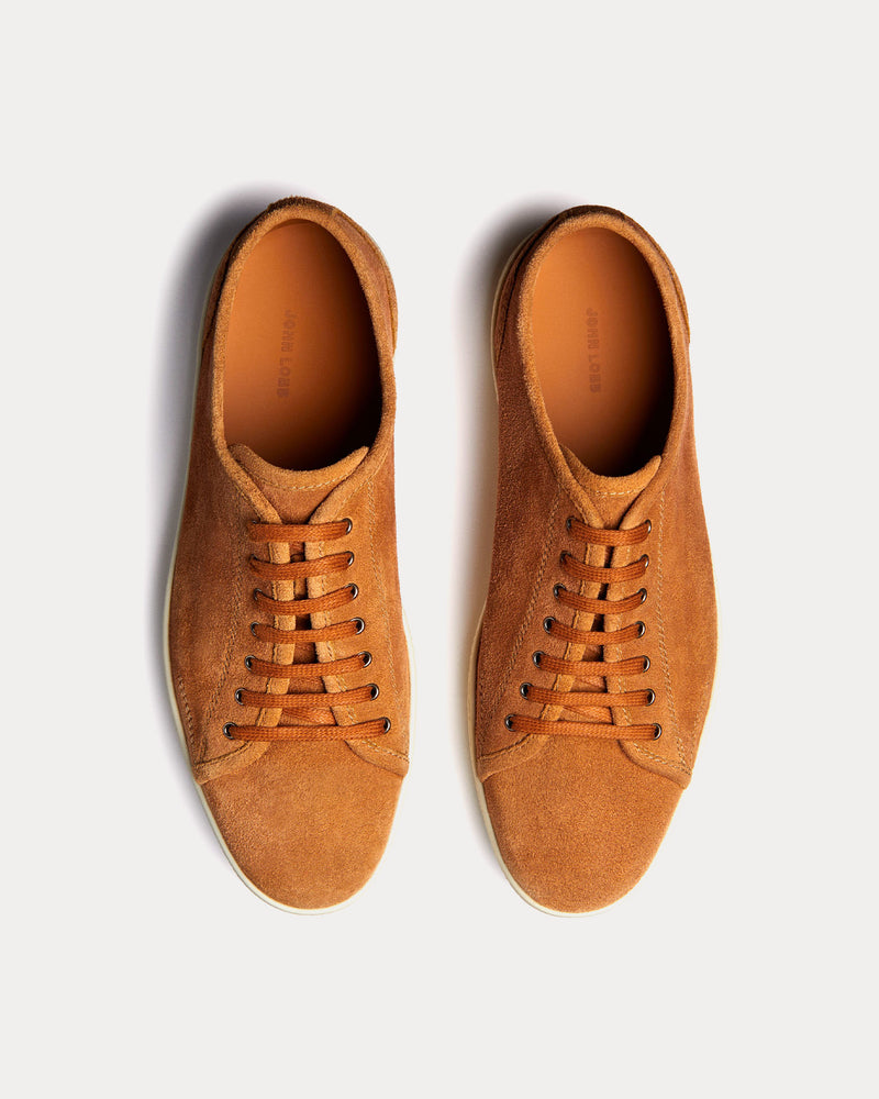 John Lobb Stockwell Suede Cider Low Top Sneakers - 2