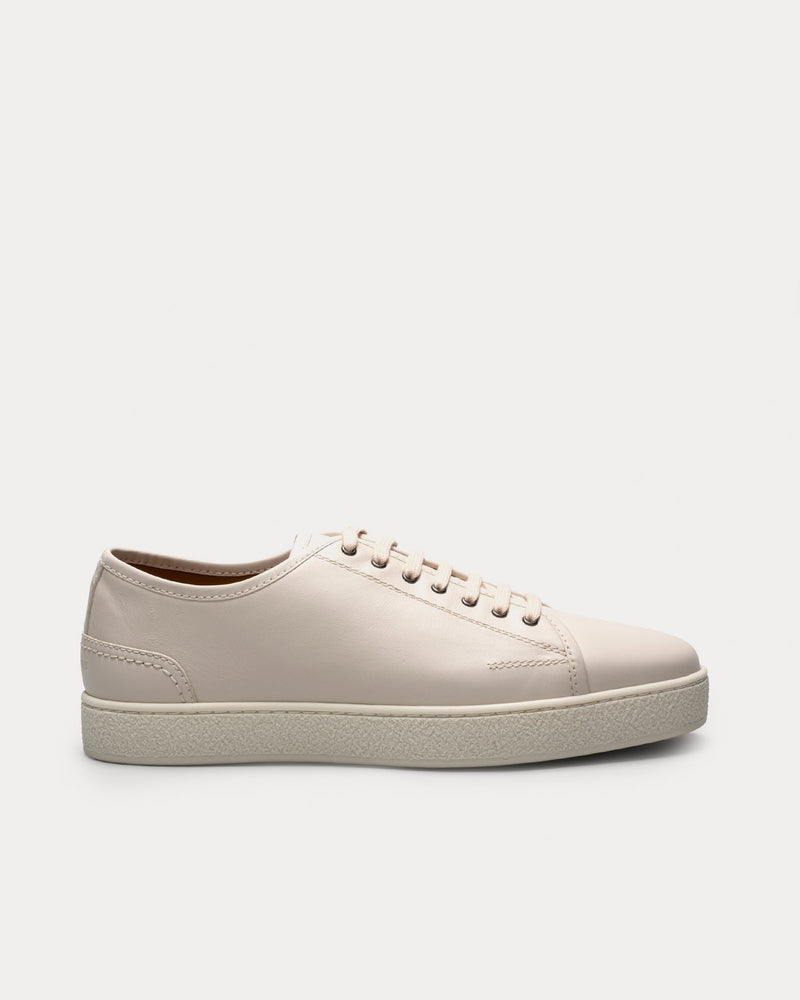 John Lobb Stockwell Calf Leather White Low Top Sneakers - 1