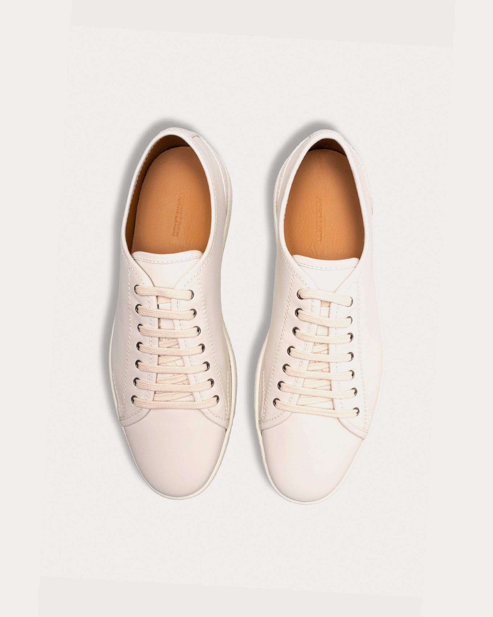 John Lobb Stockwell Calf Leather White Low Top Sneakers - 2