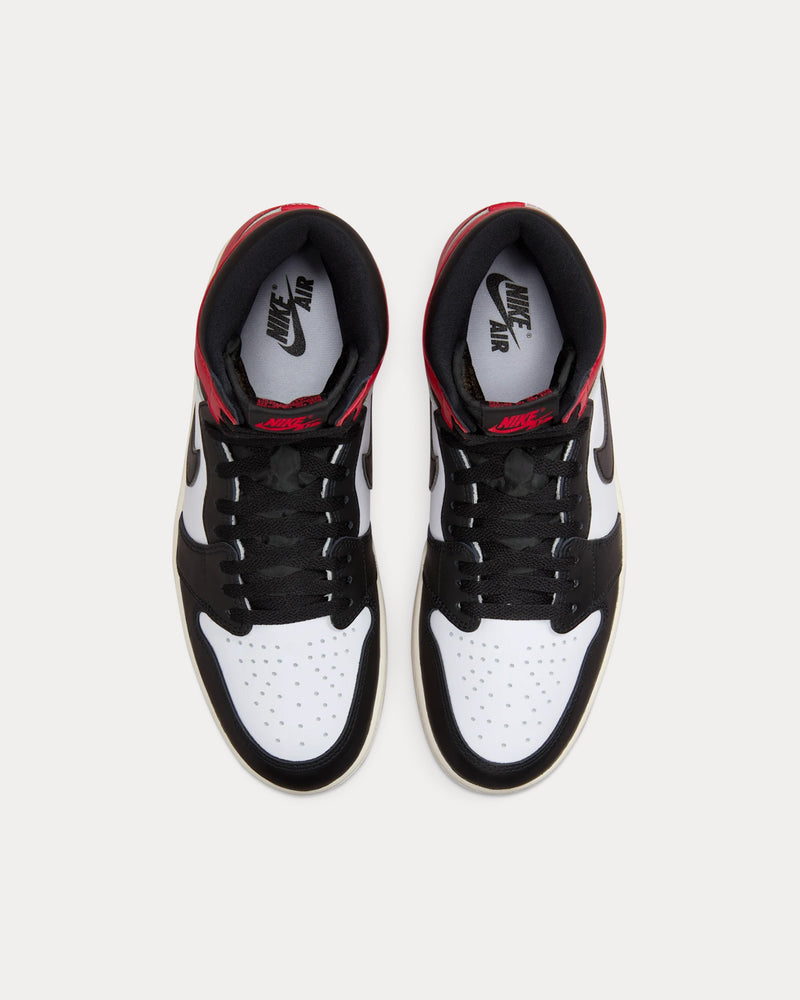 Jordan Air Jordan 1 High OG Black Toe High Top Sneakers - 2