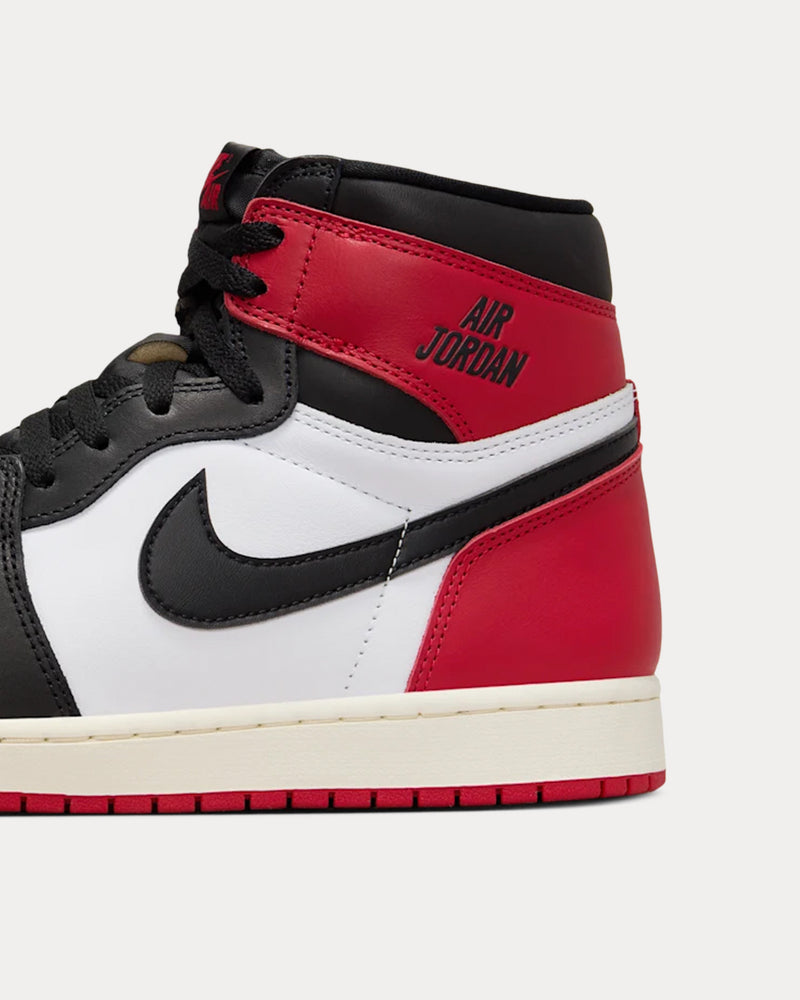 Jordan Air Jordan 1 High OG Black Toe High Top Sneakers - 5