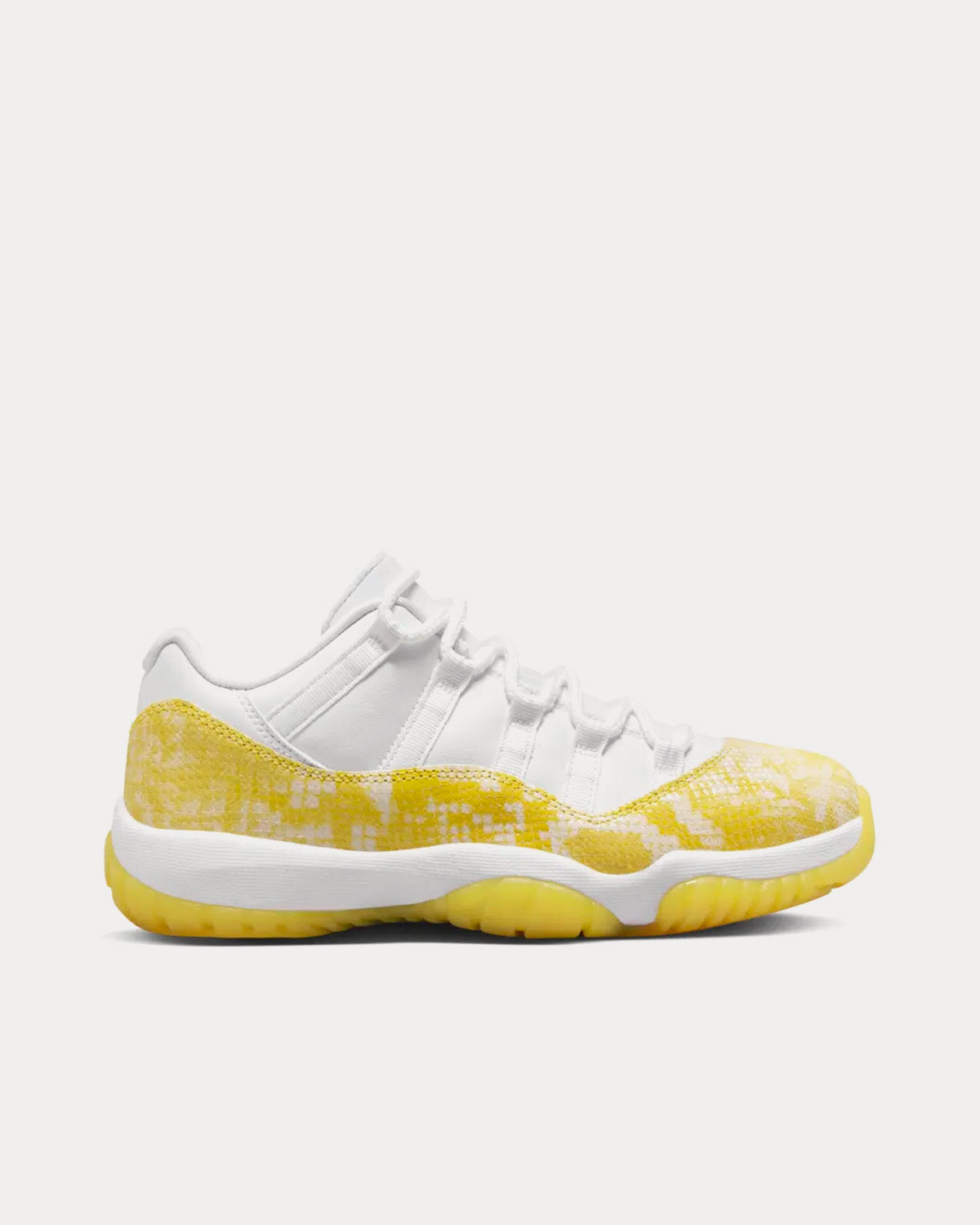 Jordan Air Jordan 11 Yellow Snakeskin Low Top Sneakers - 1