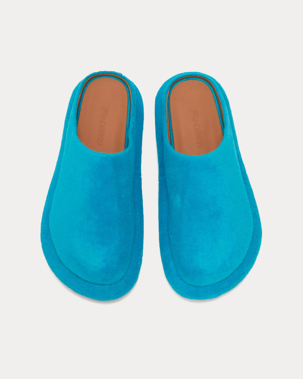 JW Anderson Bumper-Tube Platform Loafers Turquoise Slip Ons - 2