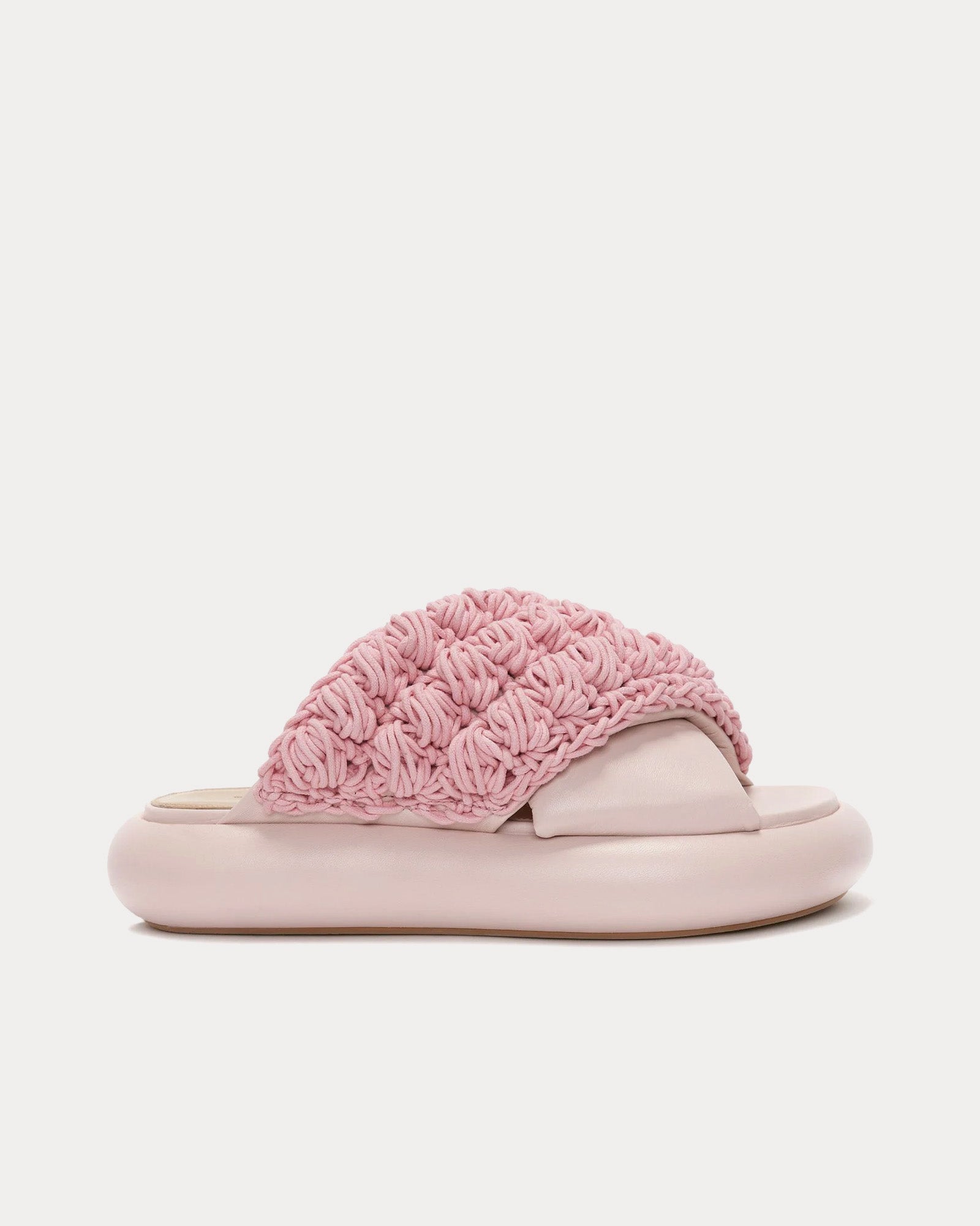 JW Anderson Popcorn Twist Platform Pink Sandals - 1