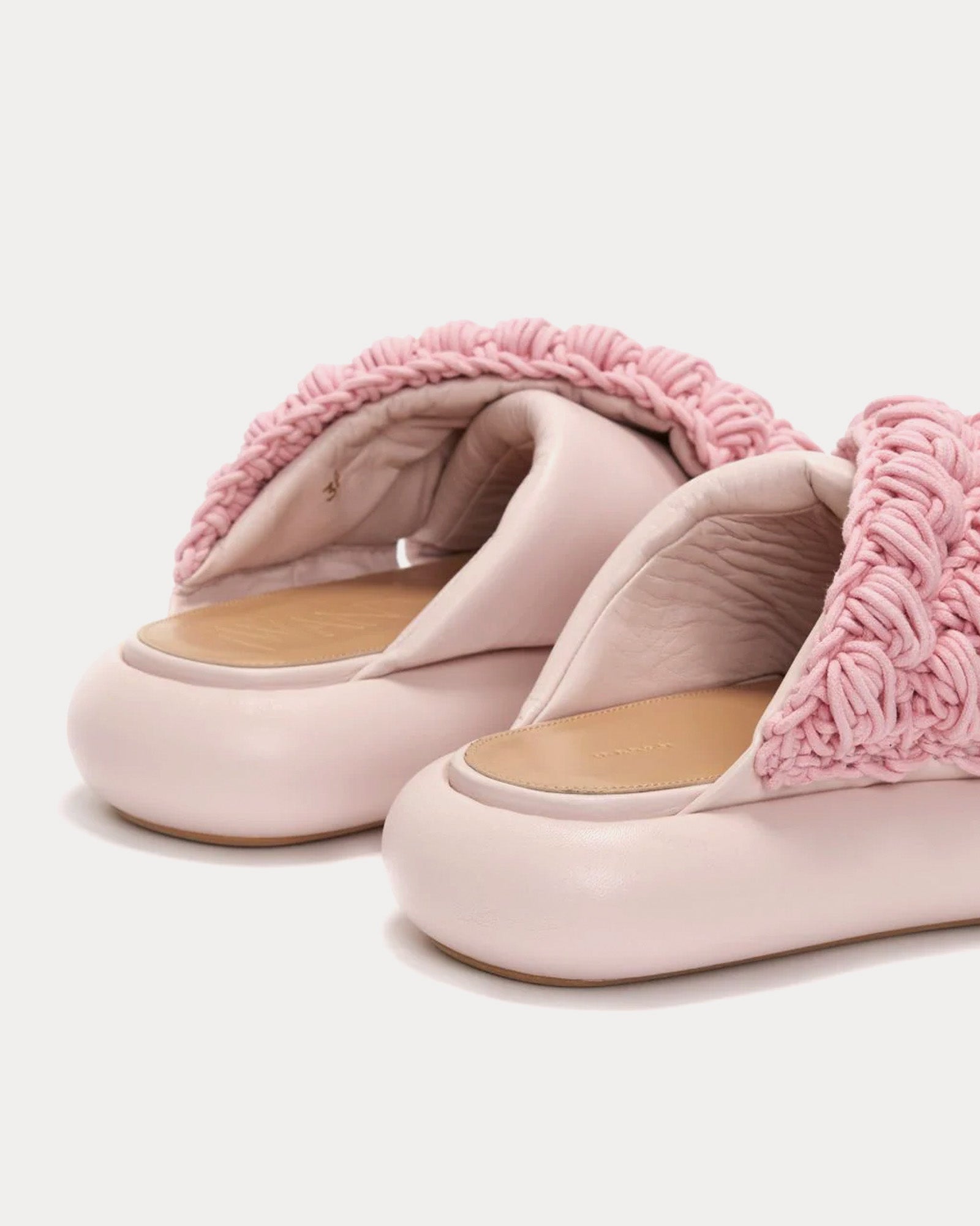 JW Anderson Popcorn Twist Platform Pink Sandals - 3