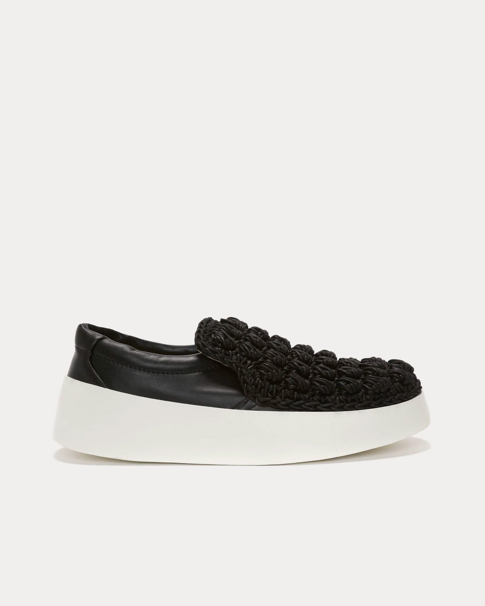 JW Anderson Popcorn Black Slip On Sneakers - 1