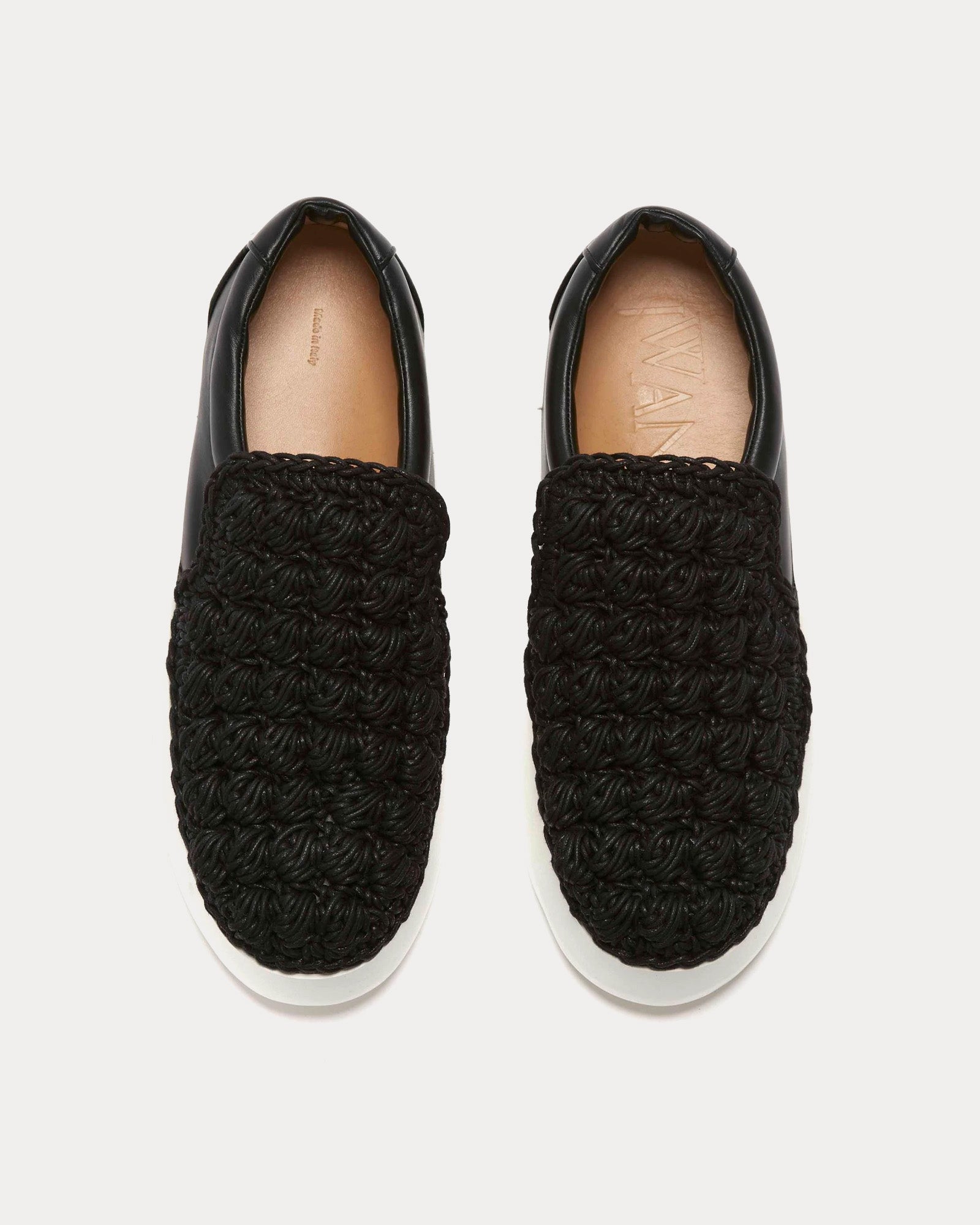 JW Anderson Popcorn Black Slip On Sneakers - 2