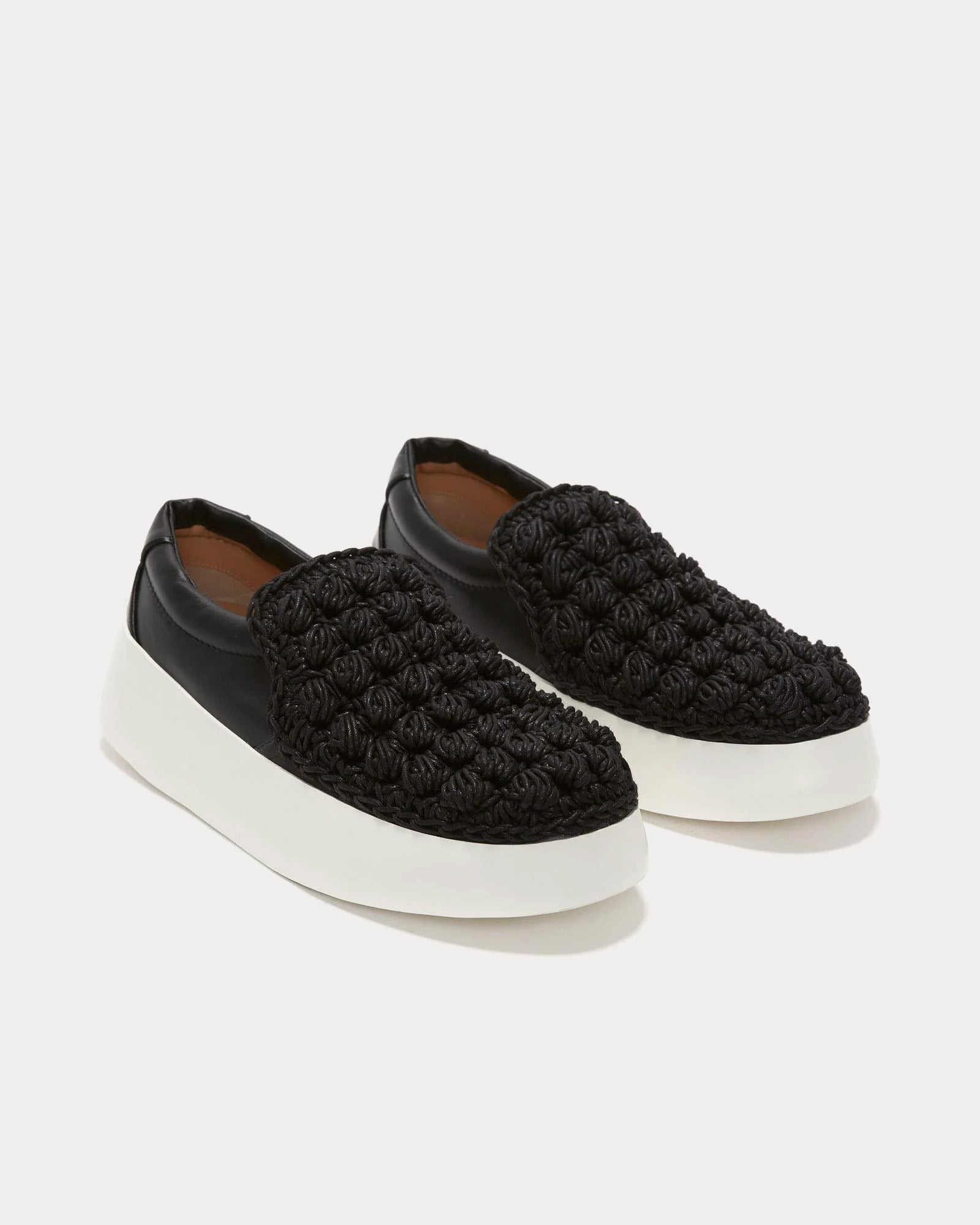 JW Anderson Popcorn Black Slip On Sneakers - 3