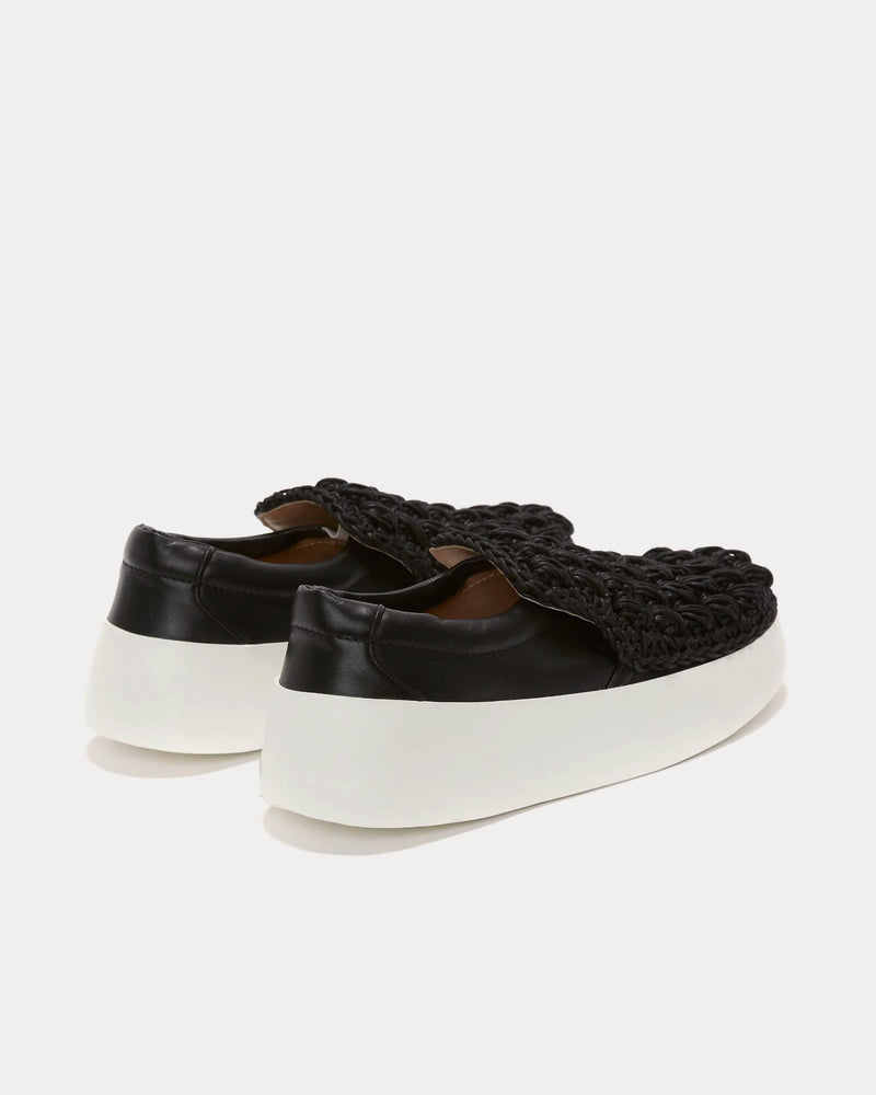 JW Anderson Popcorn Black Slip On Sneakers - 4