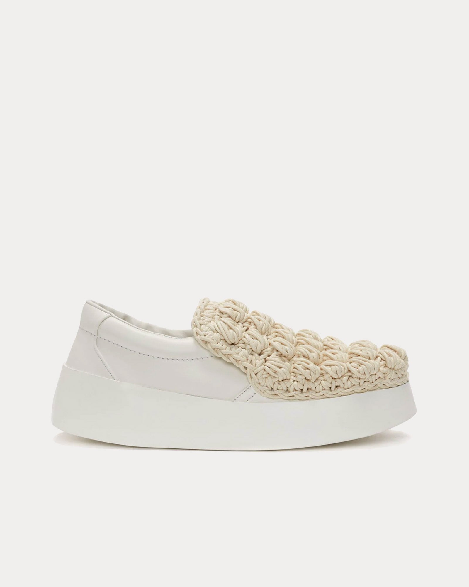 JW Anderson Popcorn Off White Slip On Sneakers - 1