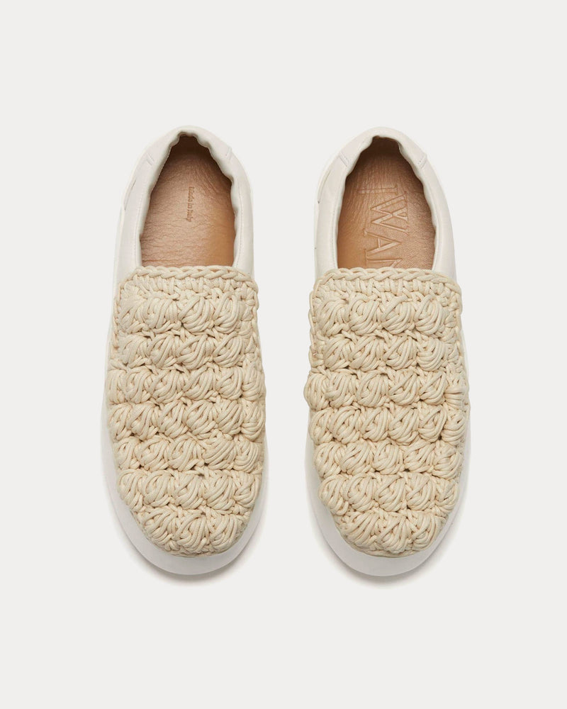 JW Anderson Popcorn Off White Slip On Sneakers - 2