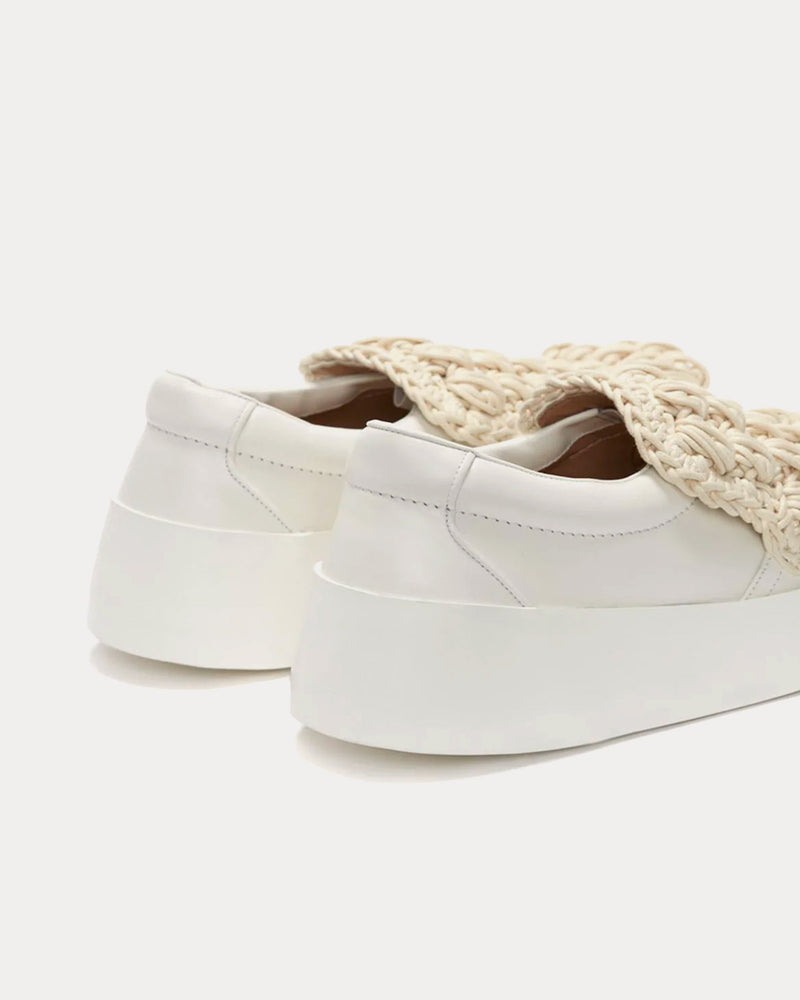 JW Anderson Popcorn Off White Slip On Sneakers - 4