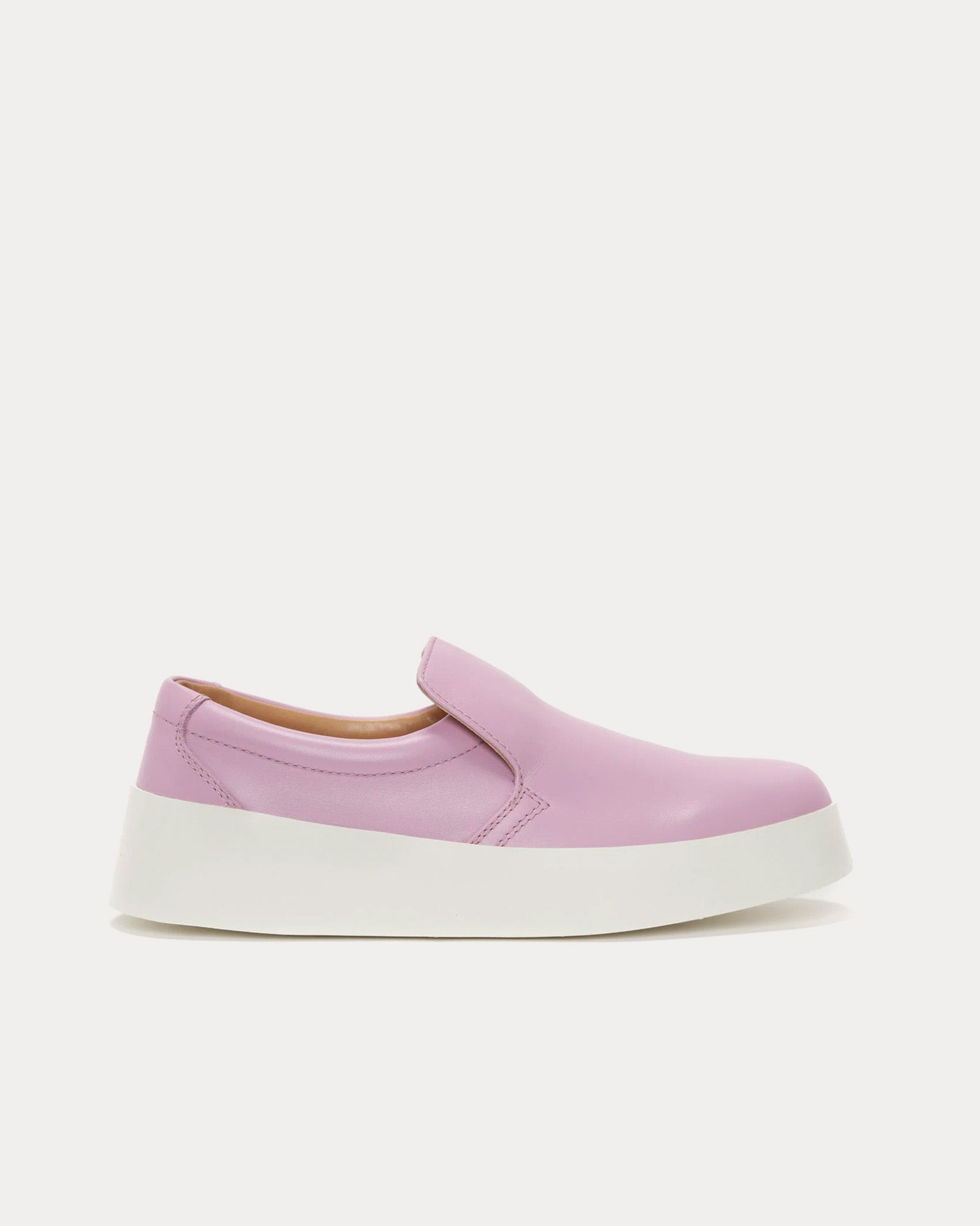 JW Anderson Smooth Leather Pink Slip On Sneakers - 1