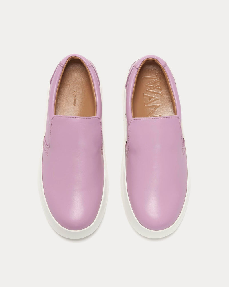 JW Anderson Smooth Leather Pink Slip On Sneakers - 2