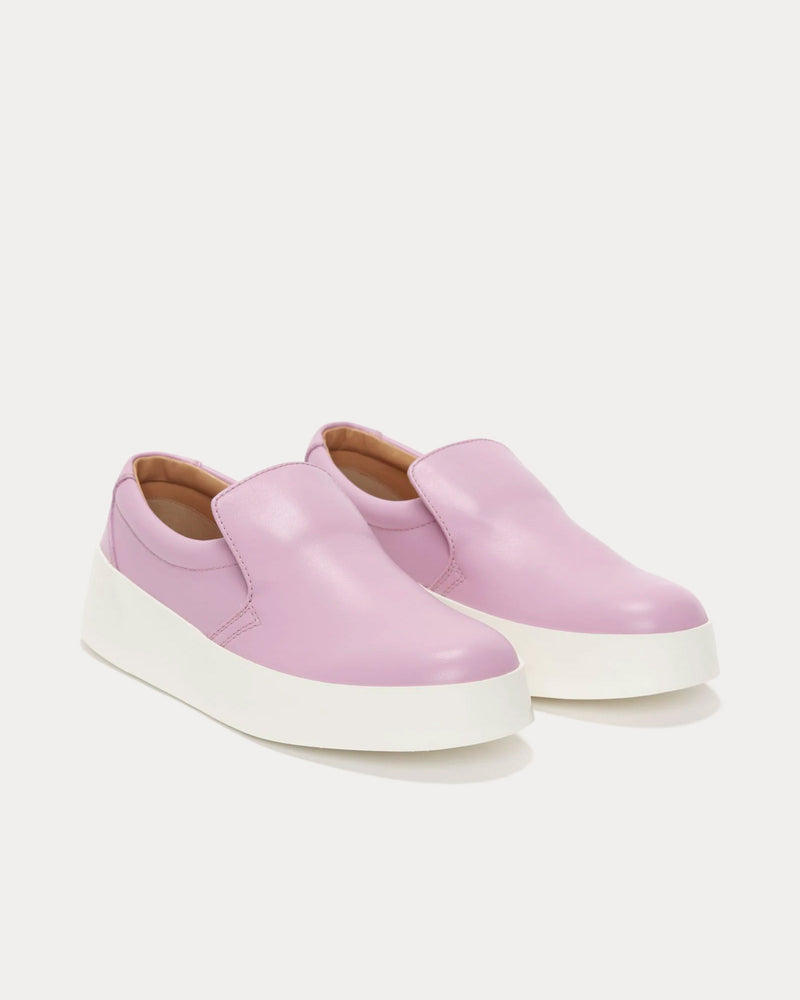 JW Anderson Smooth Leather Pink Slip On Sneakers - 3