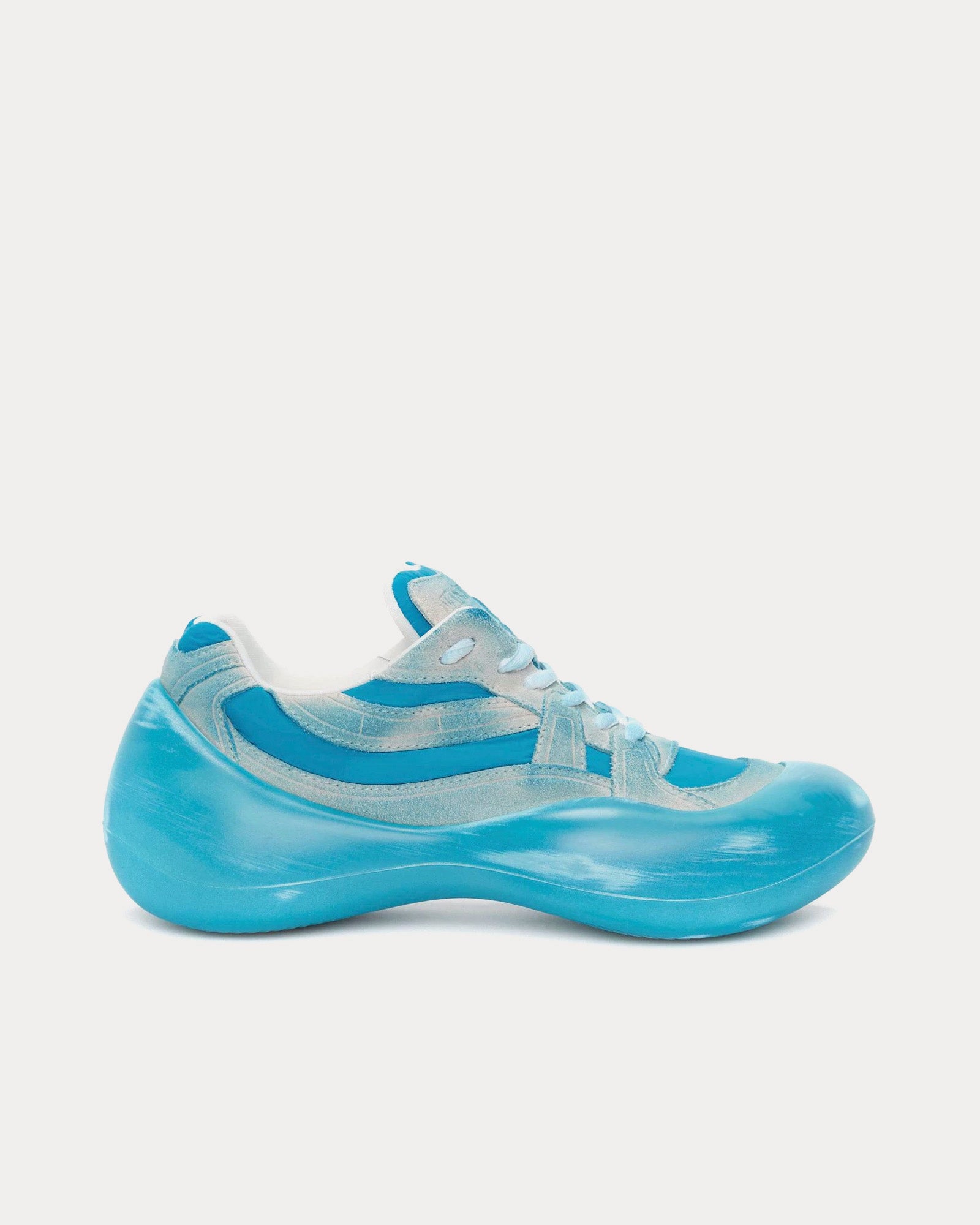 JW Anderson Bumper-Hike Distressed Blue Low Top Sneakers - 1