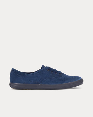 Keds x Staud Champion Suede Navy Low Top Sneakers