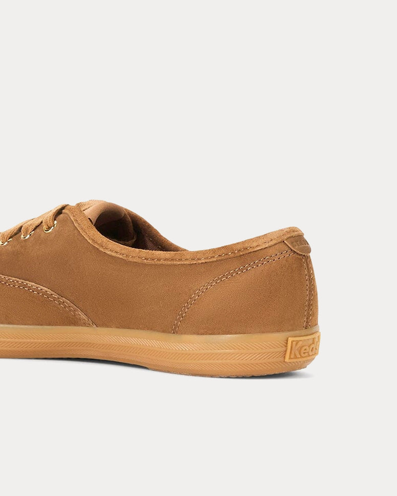 Keds x Staud Champion Suede Tan Low Top Sneakers - 3