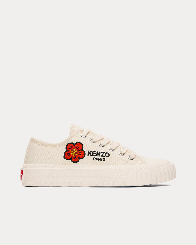 Kenzo Kenzo Foxy Canvas Cream Low Top Sneakers - 1