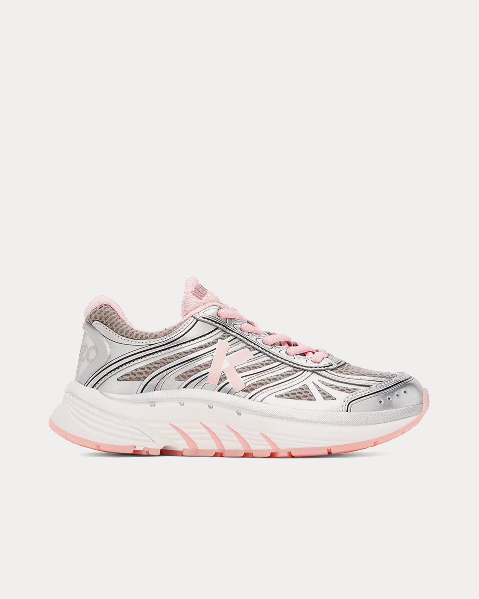 Kenzo Pace Tech Runner Faded Pink Low Top Sneakers - 1