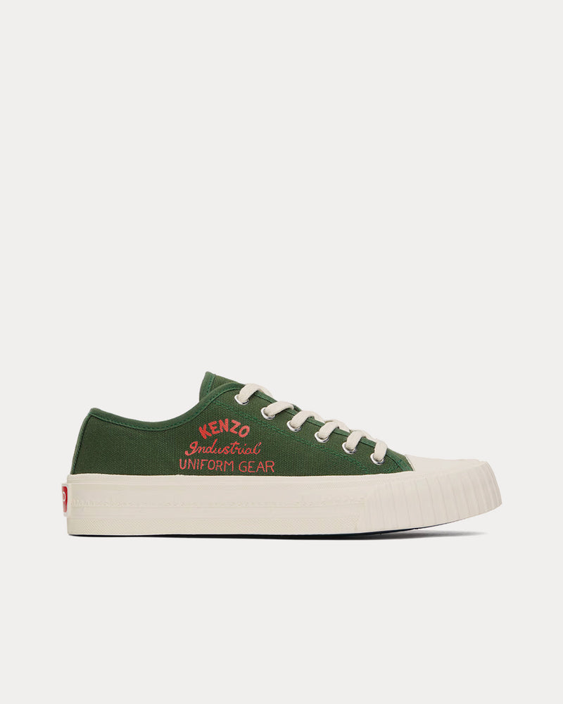 Kenzo Kenzo Foxy Canvas Dark Khaki Low Top Sneakers - 1