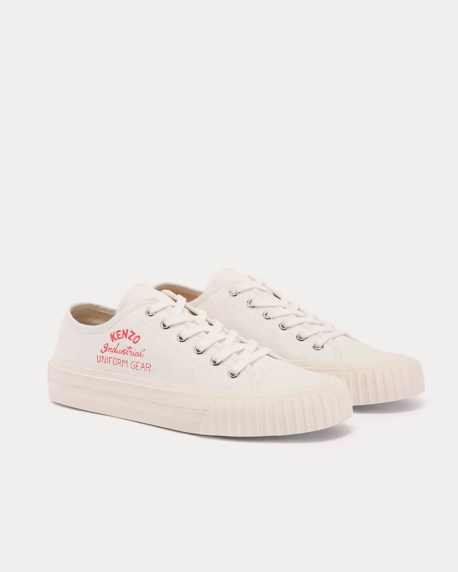 Kenzo Kenzo Foxy Canvas White Low Top Sneakers - 2