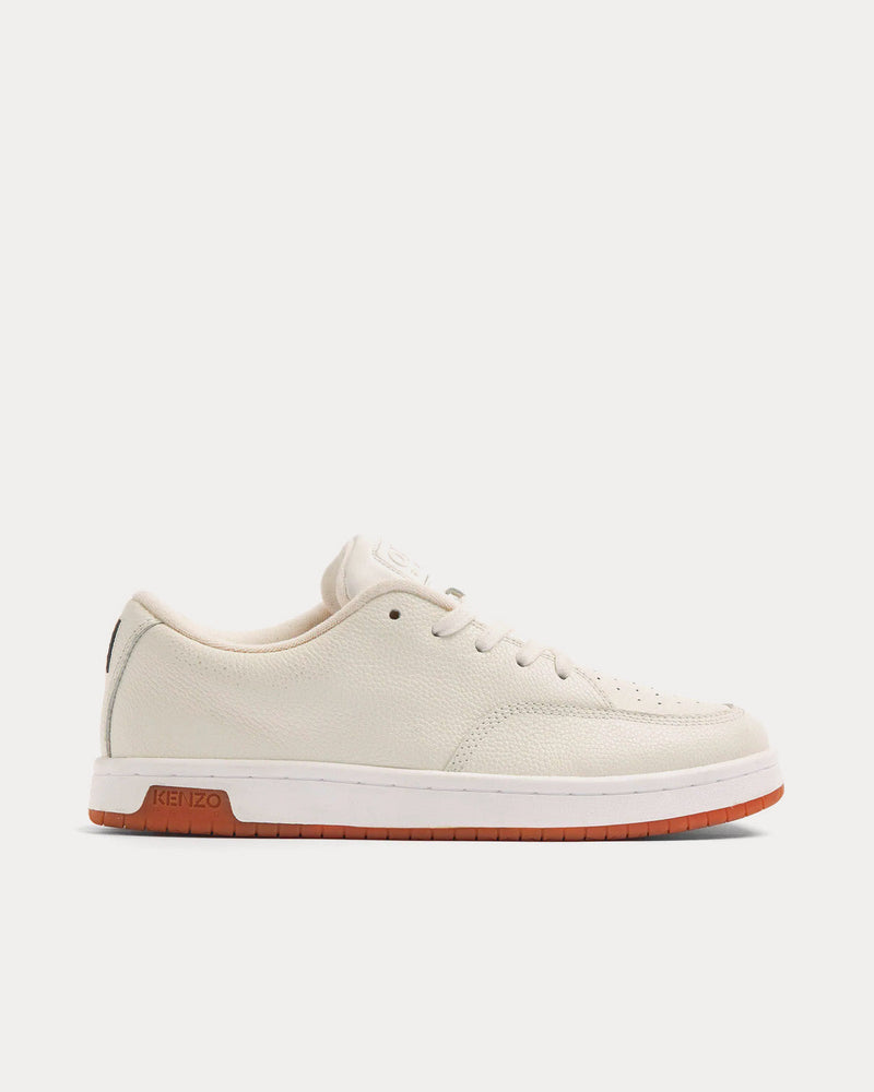 Kenzo Dome Leather Off-White Low Top Sneakers - 1