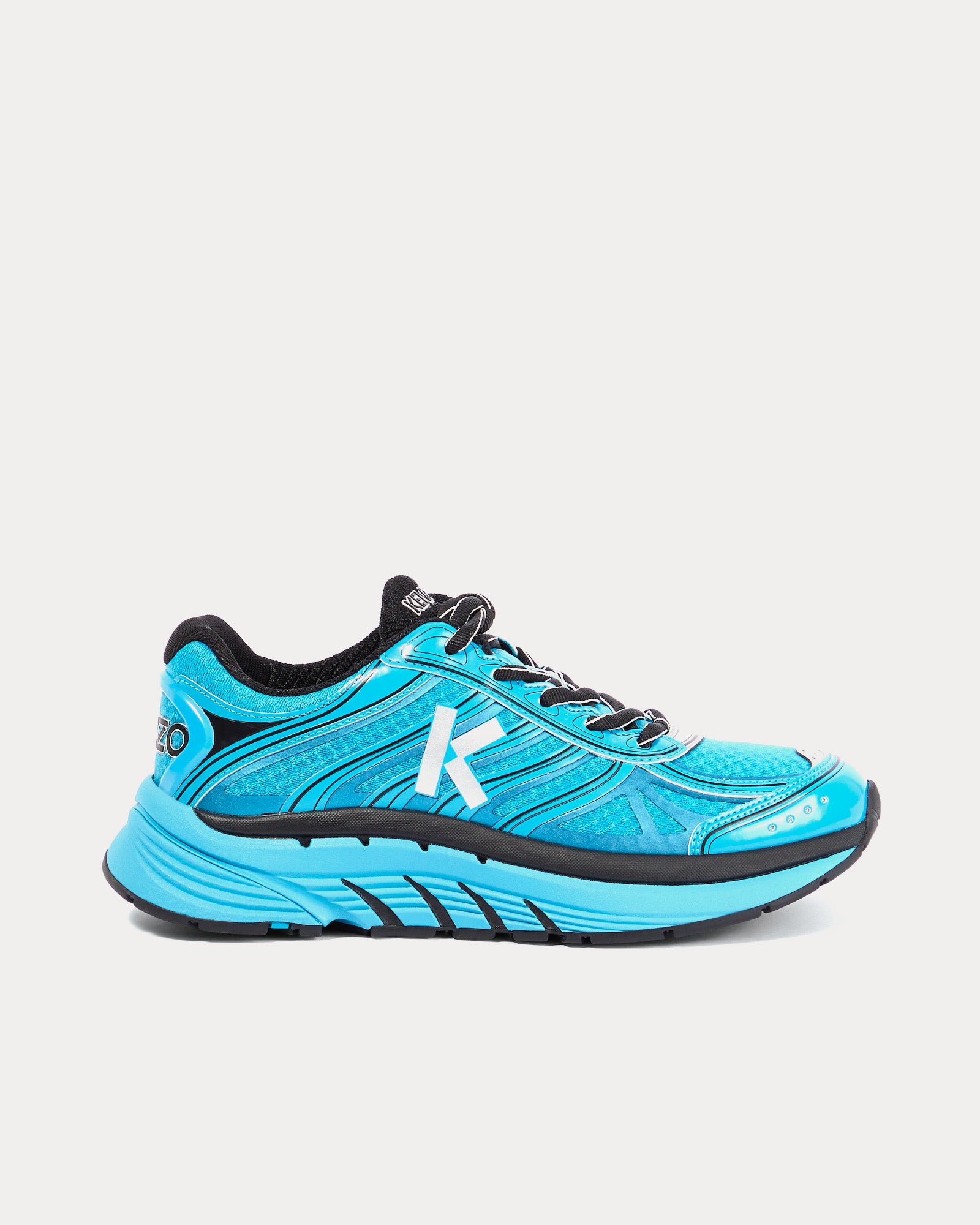 Kenzo Pace Tech Runner Duck Blue Low Top Sneakers - 1