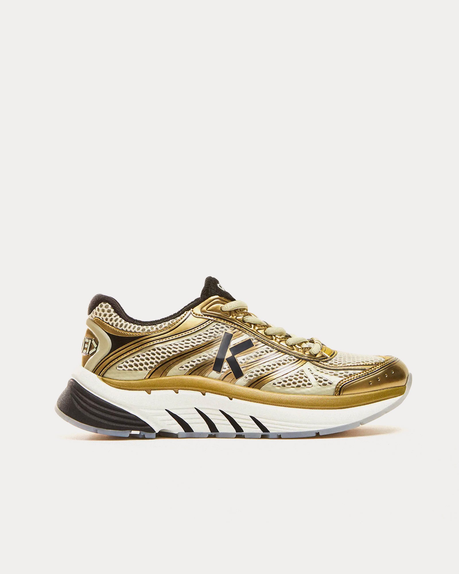 Kenzo Pace Tech Runner Gold Low Top Sneakers - 1