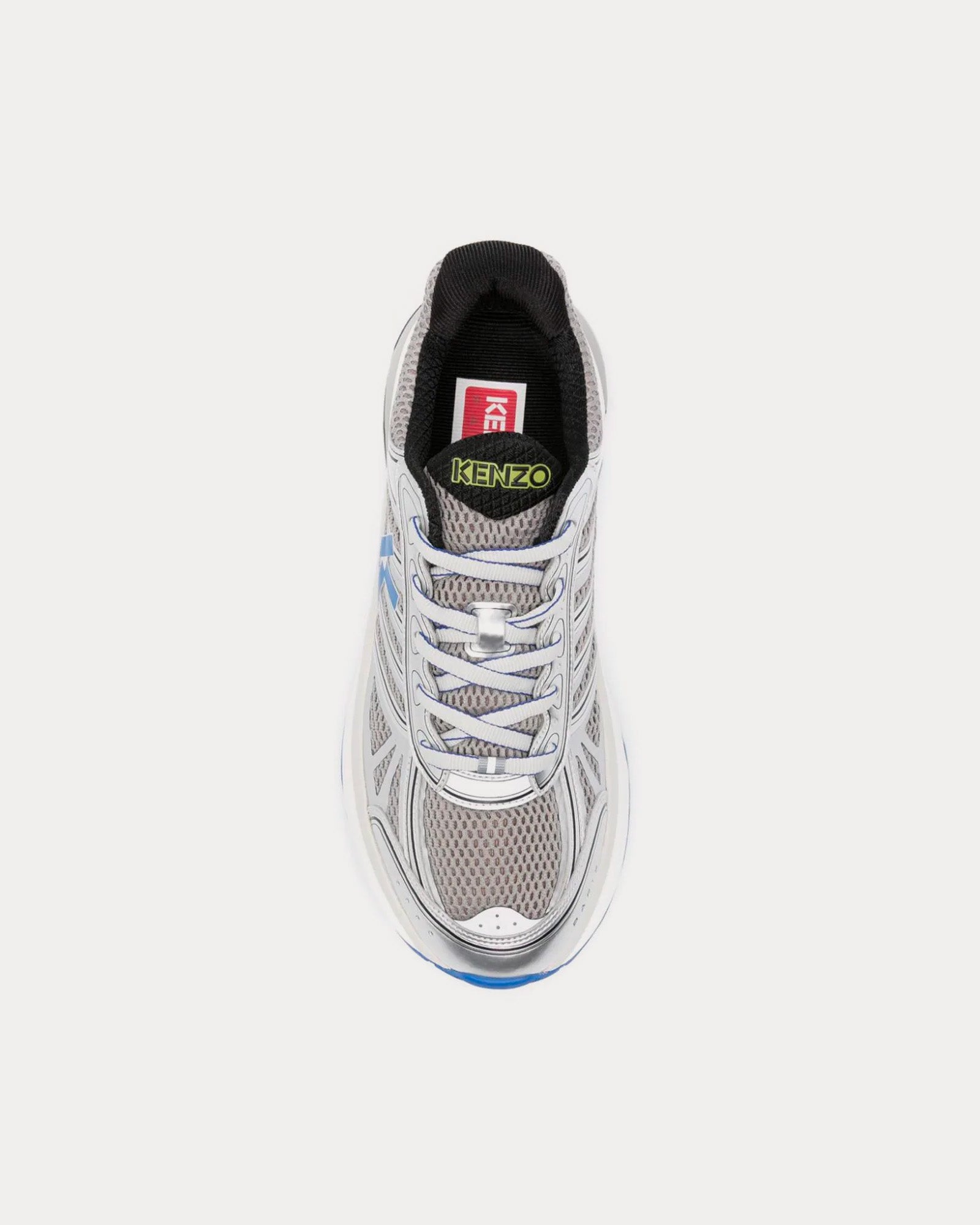 Kenzo Pace Tech Runner Silver Low Top Sneakers - 2