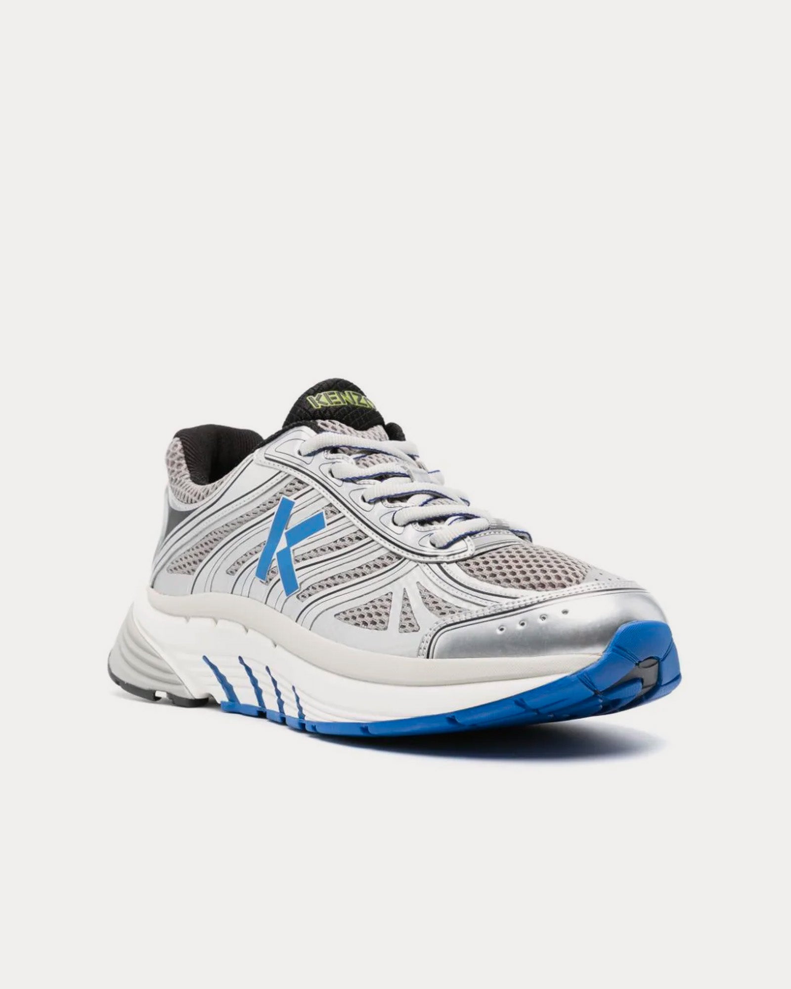 Kenzo Pace Tech Runner Silver Low Top Sneakers - 3