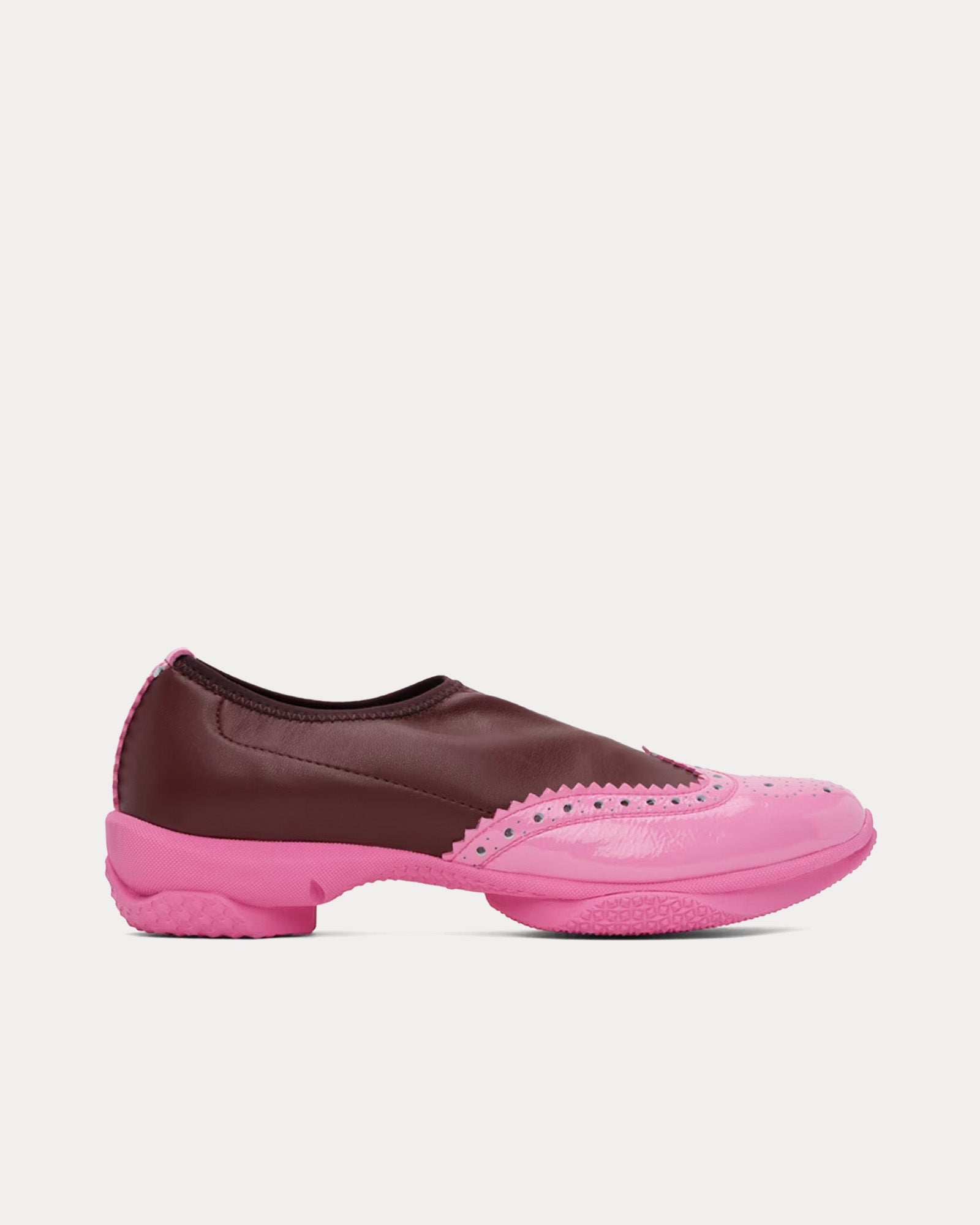 Kiko Kostadinov Sonia Brogues Burgundy / Fuchsia Slip Ons - 1