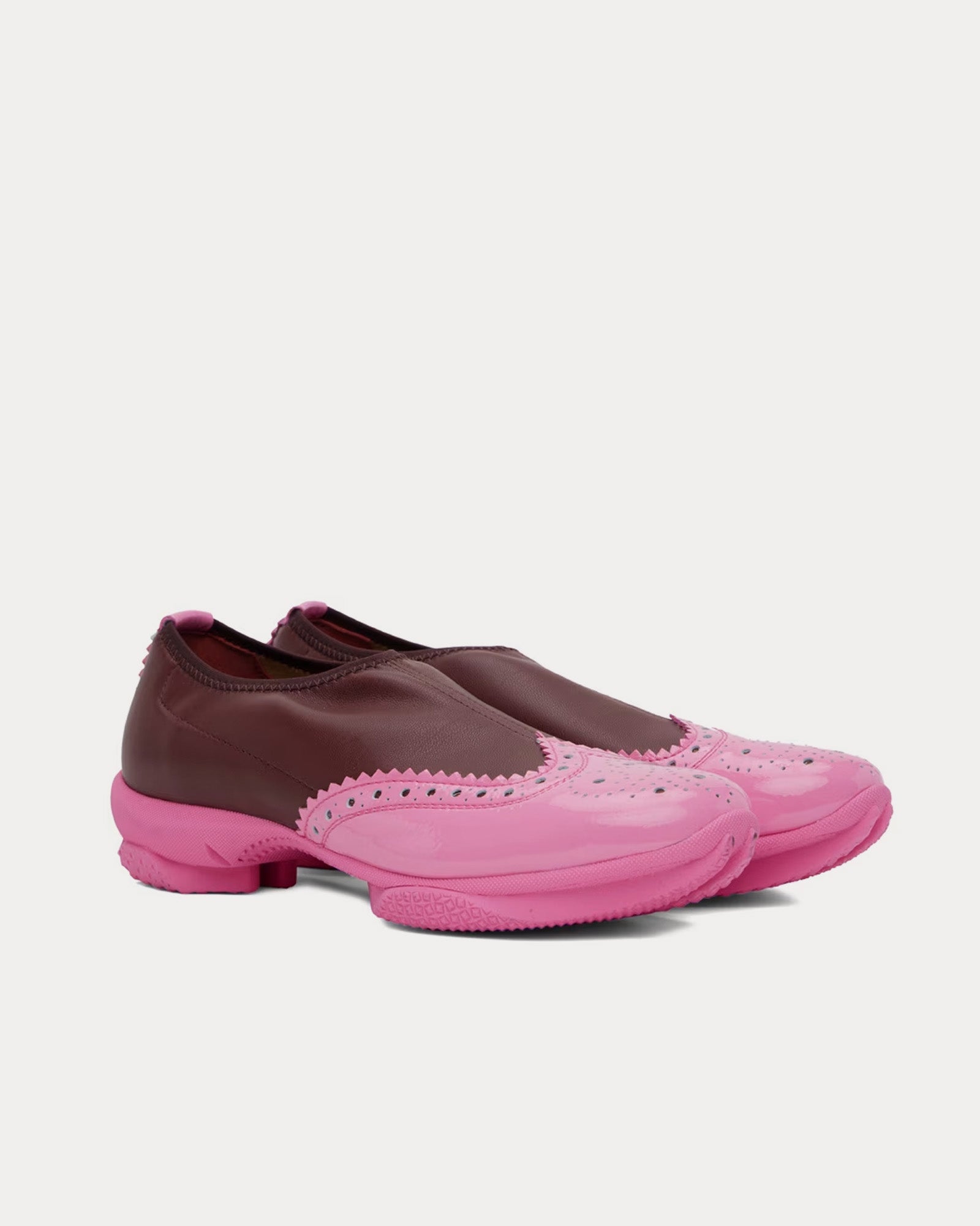 Kiko Kostadinov Sonia Brogues Burgundy / Fuchsia Slip Ons - 2