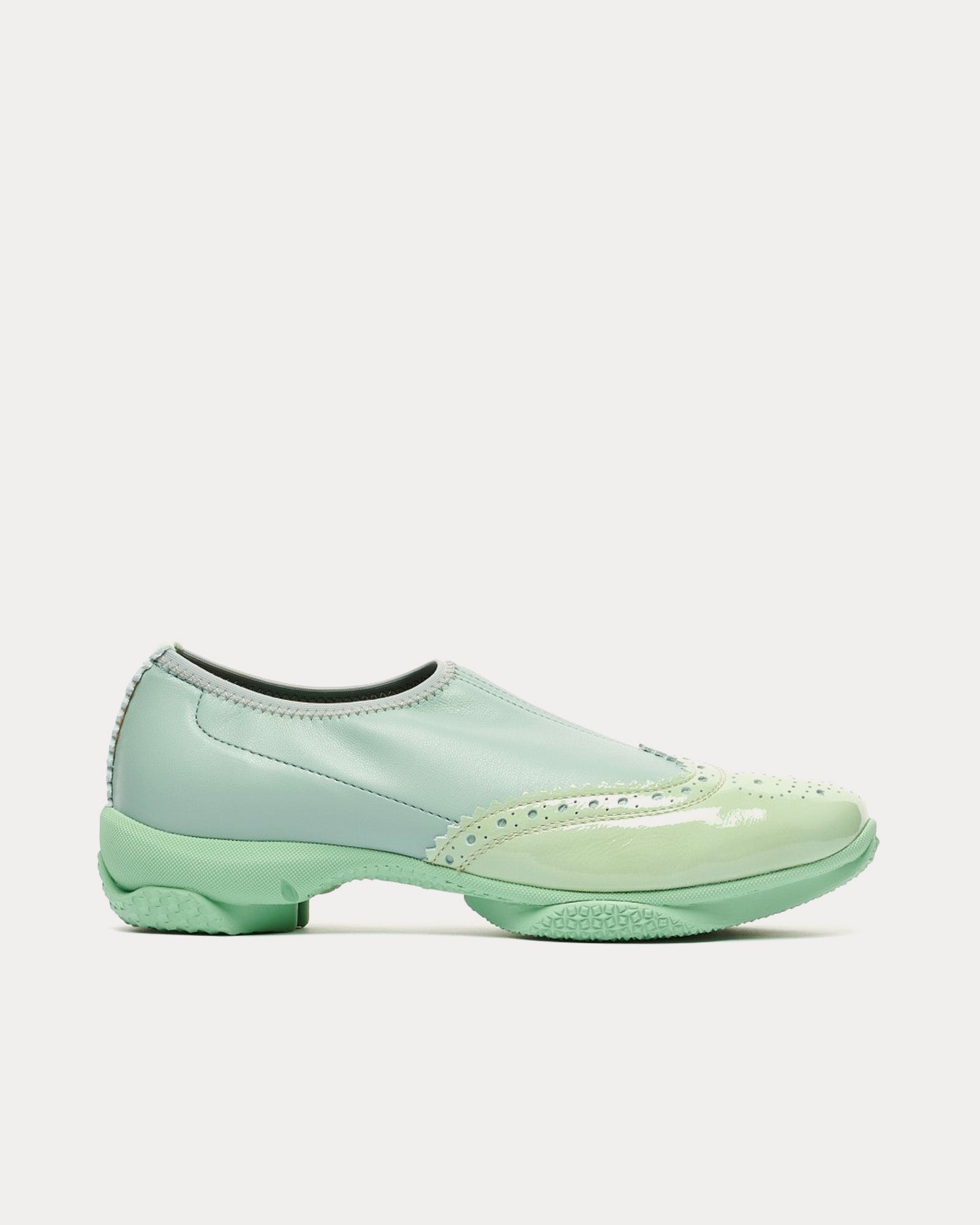 Kiko Kostadinov Sonia Brogues Teal / Sea Foam Slip Ons - 1