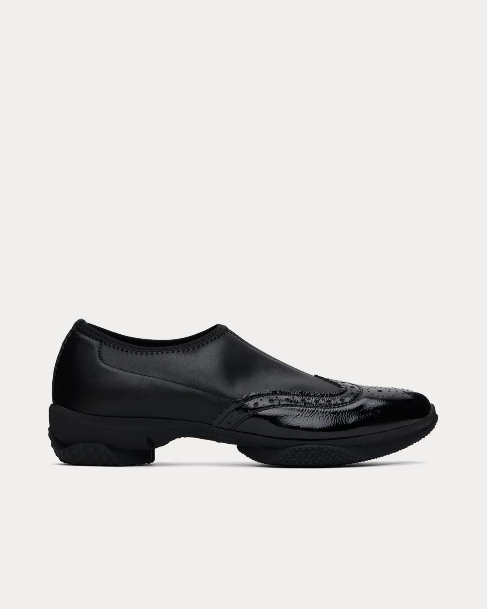 Kiko Kostadinov Sonia Brogues Onyx Black / Pitch Black Slip Ons - 1