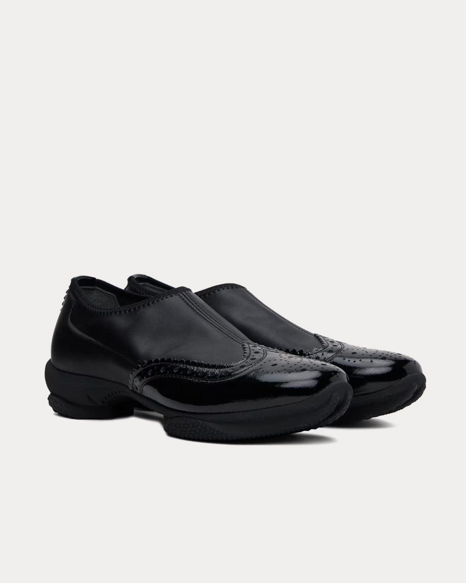 Kiko Kostadinov Sonia Brogues Onyx Black / Pitch Black Slip Ons - 2