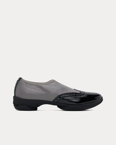 Kiko Kostadinov Sonia Brogues Smoke / Pitch Black Slip Ons