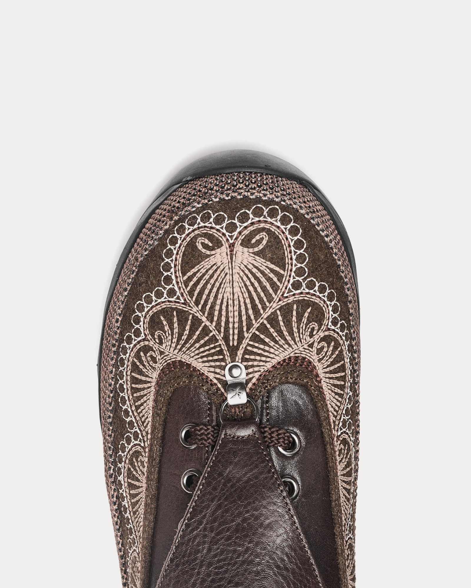 Kiko Kostadinov Chalice Lace-Up Dark Brown Low Top Sneakers - 5