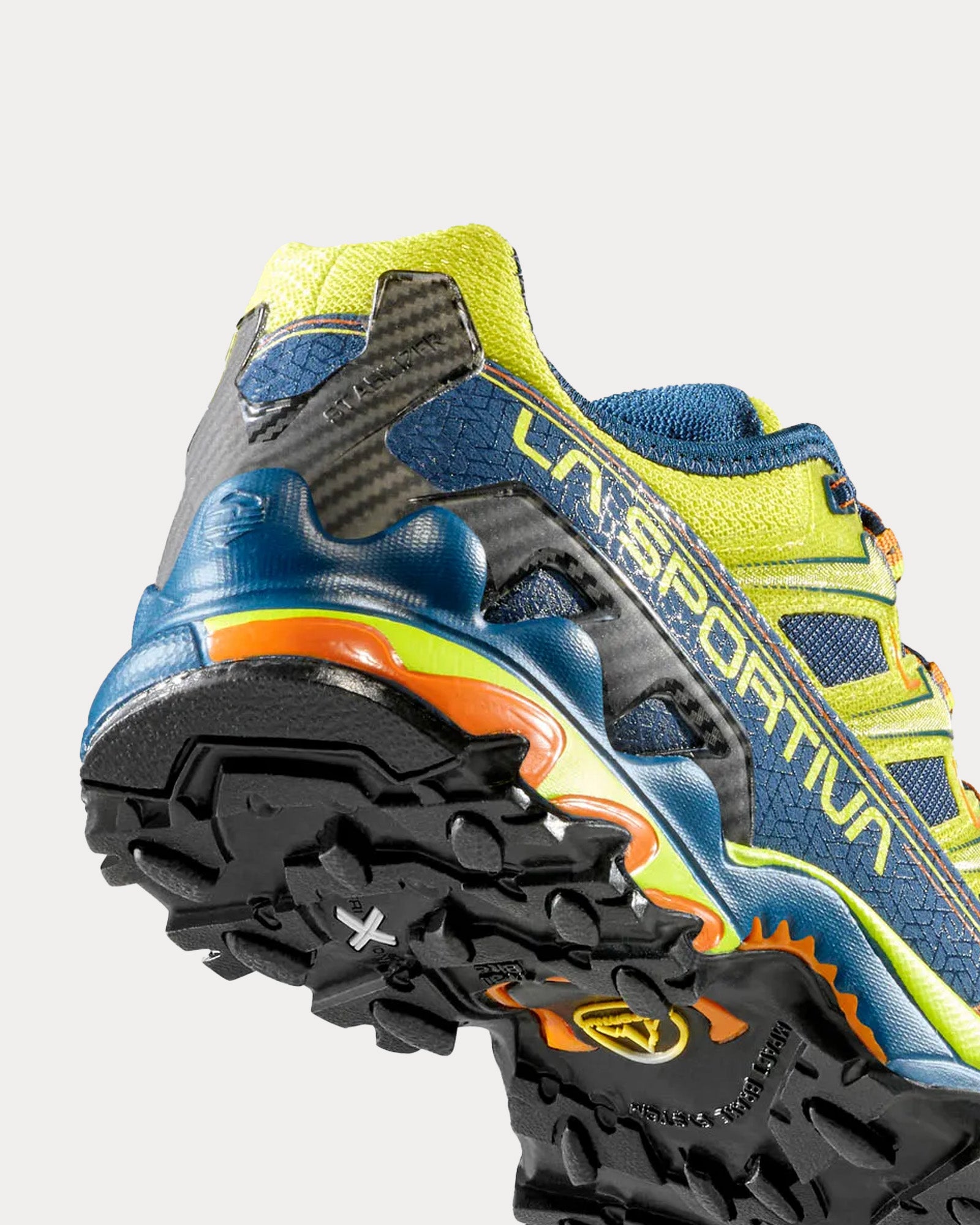 La Sportiva Ultra Raptor II Lime Punch / Storm Blue Running Shoes - 3