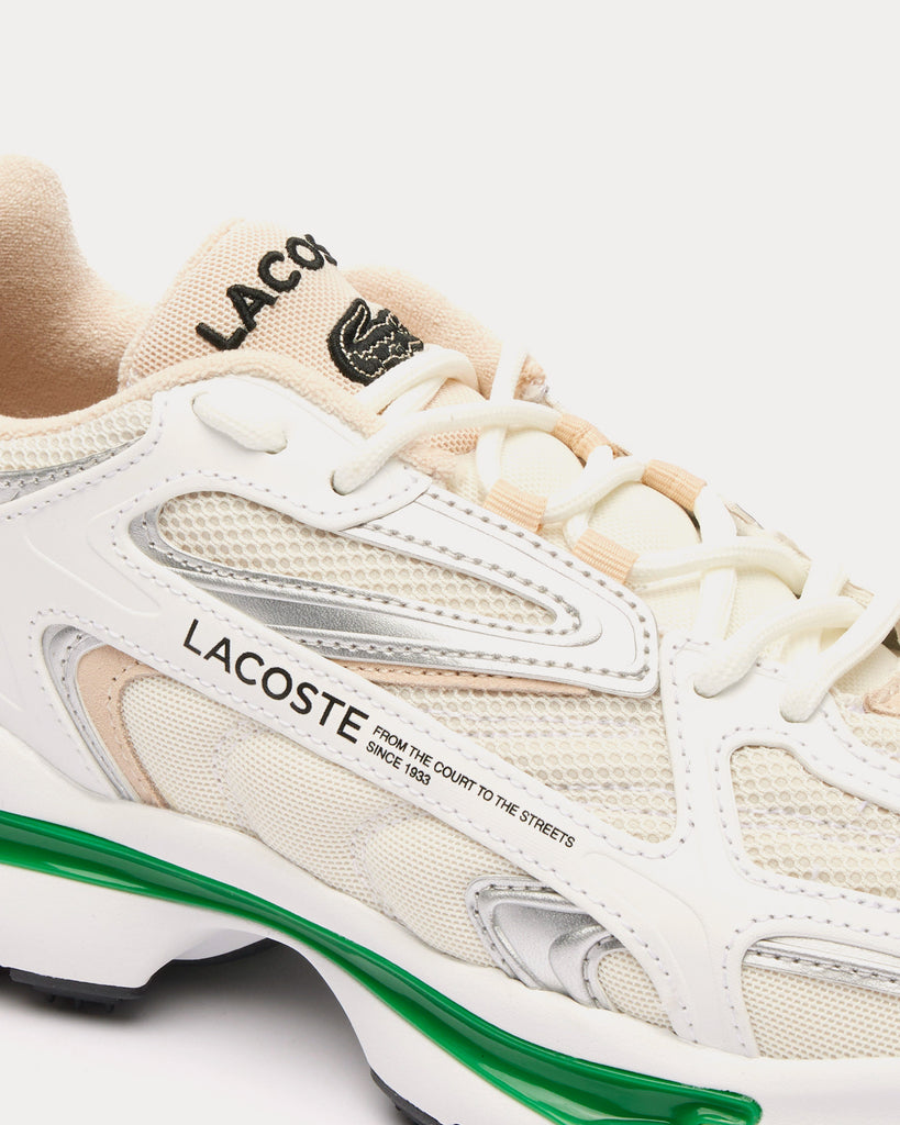 Lacoste L003 2K24 White / Green Low Top Sneakers - Sneak in Peace