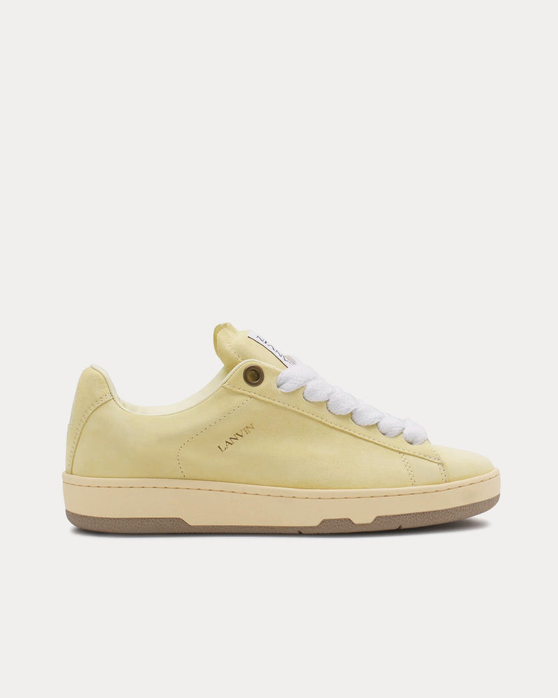 Lanvin Lite Curb Suede Chamomile Low Top Sneakers - 1