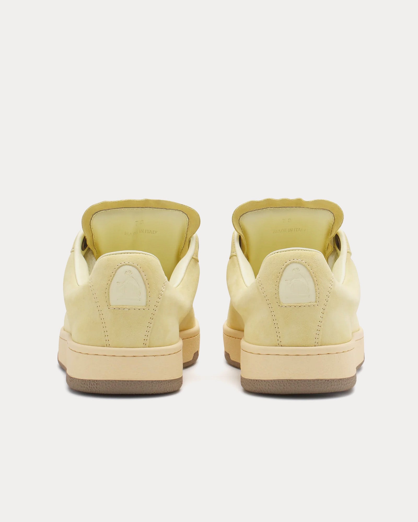 Lanvin Lite Curb Suede Chamomile Low Top Sneakers - 3