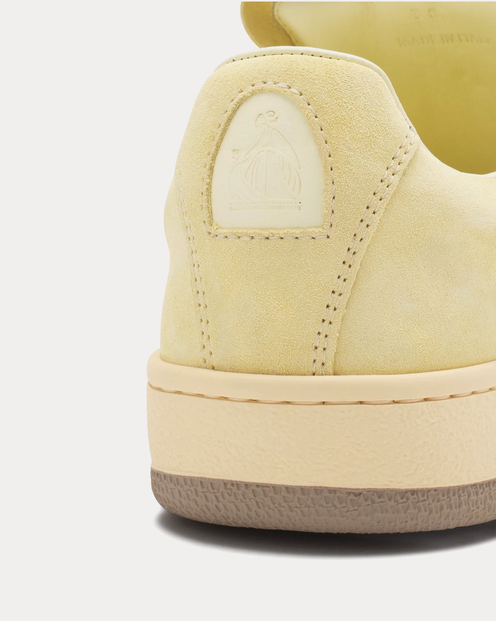 Lanvin Lite Curb Suede Chamomile Low Top Sneakers - 4