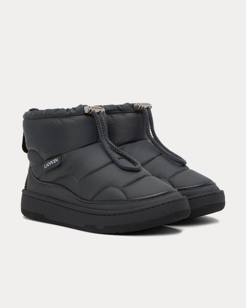 Lanvin Curb Snow Ankle Nylon Loden Boots - 2