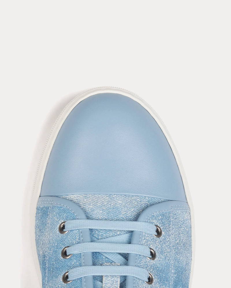 Lanvin DBB1 Faded Denim Blue Low Top Sneakers - 5