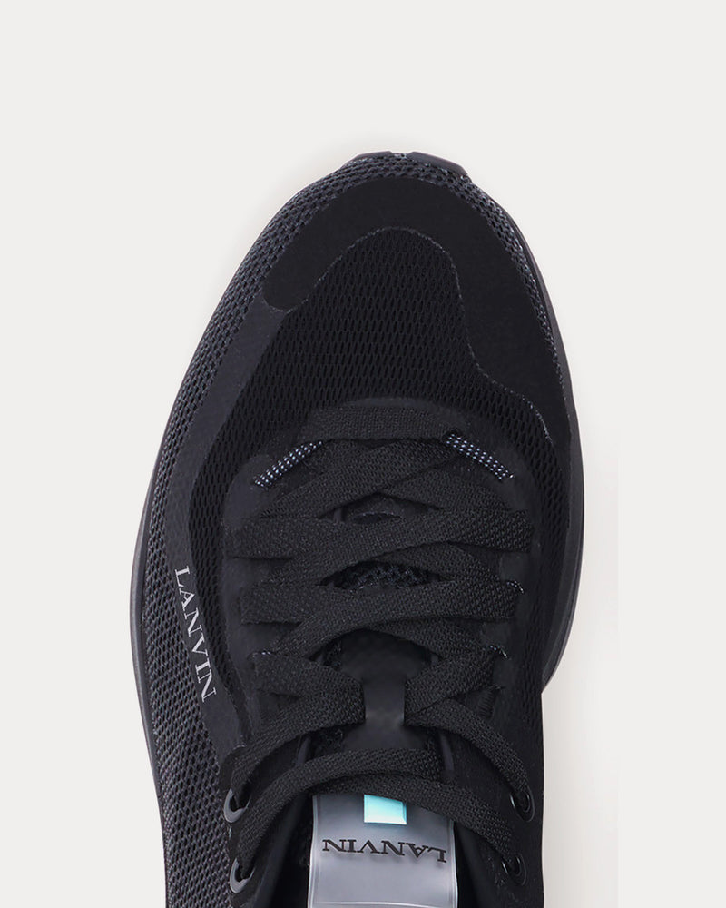 Lanvin L-I Mesh Black / Black Low Top Sneakers - 4