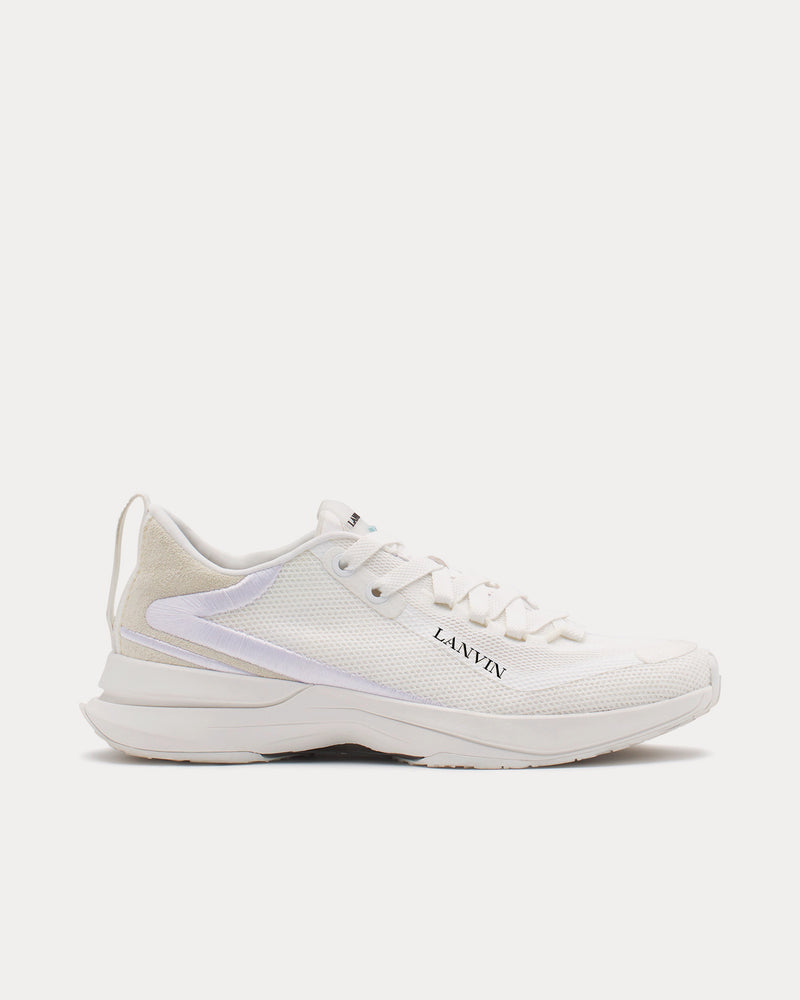 Lanvin L-I Mesh White / White Low Top Sneakers - 1