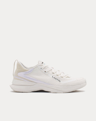 Lanvin L-I Mesh White / White Low Top Sneakers