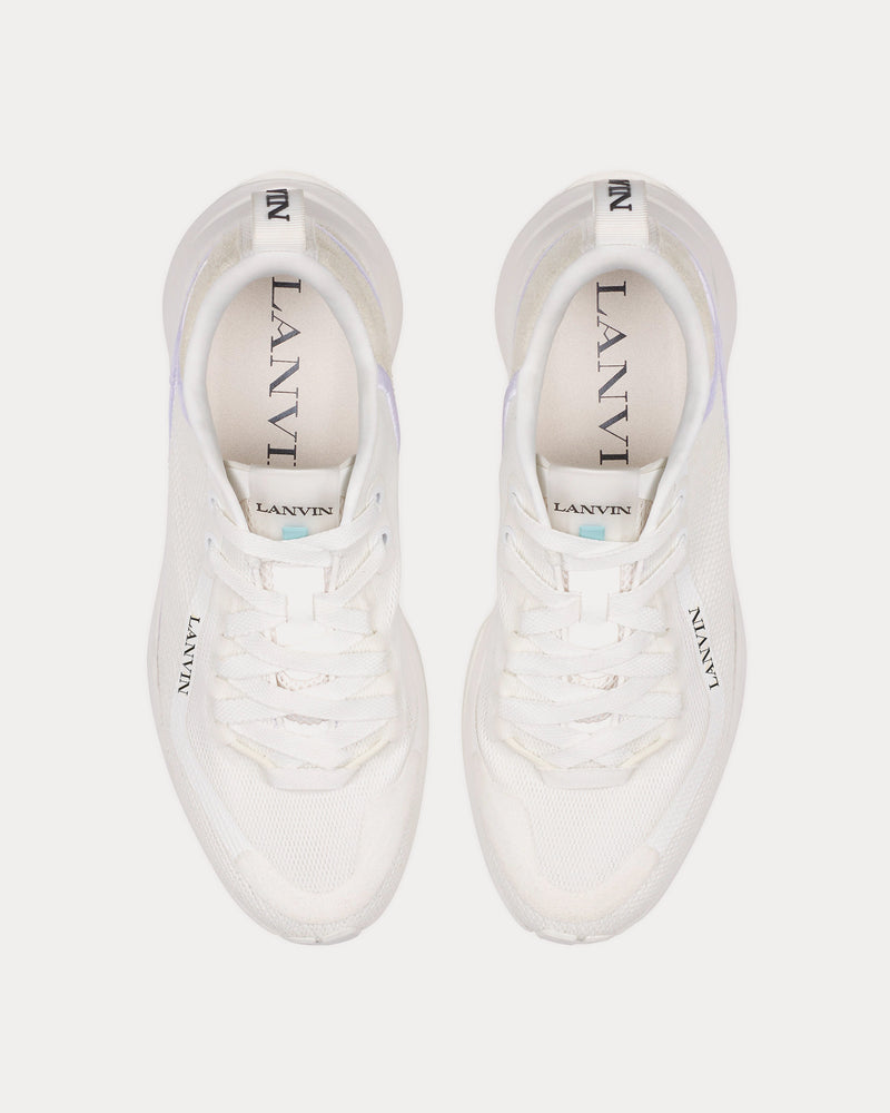 Lanvin L-I Mesh White / White Low Top Sneakers - 2