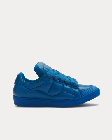 Lanvin Curb XL Leather Blue Low Top Sneakers